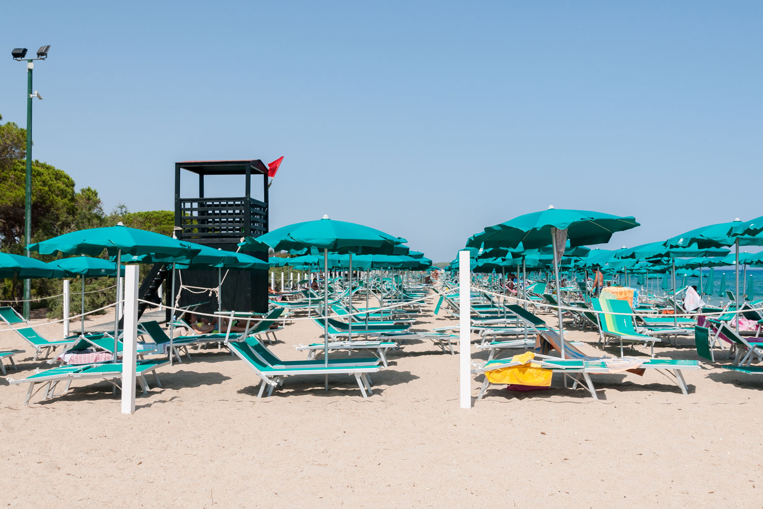 Area attrezzata del Marina Garden & Beach Club sulla spiaggia della Marina di Orosei