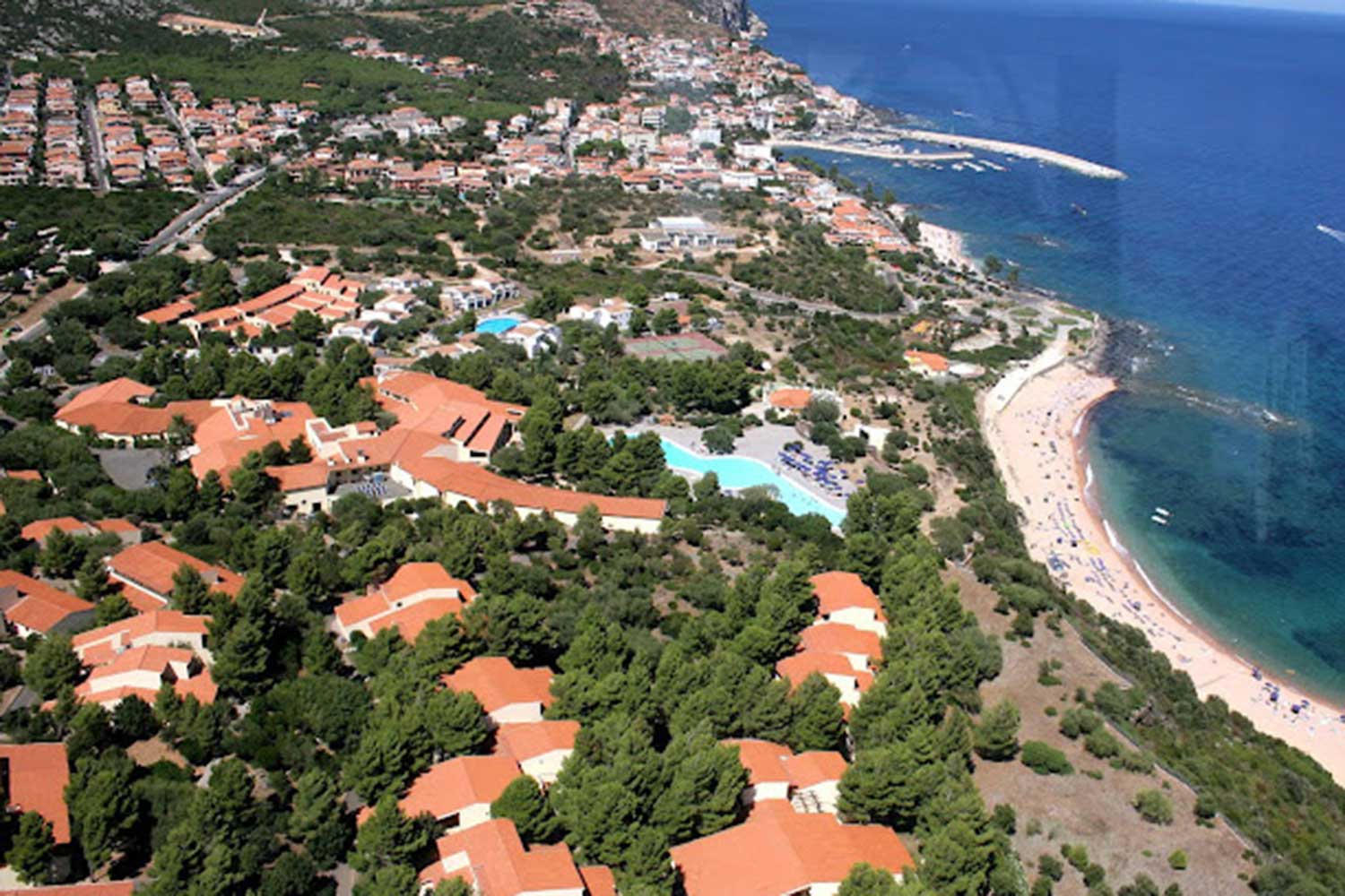 Panoramica dall'alto del Palmasera Village Resort