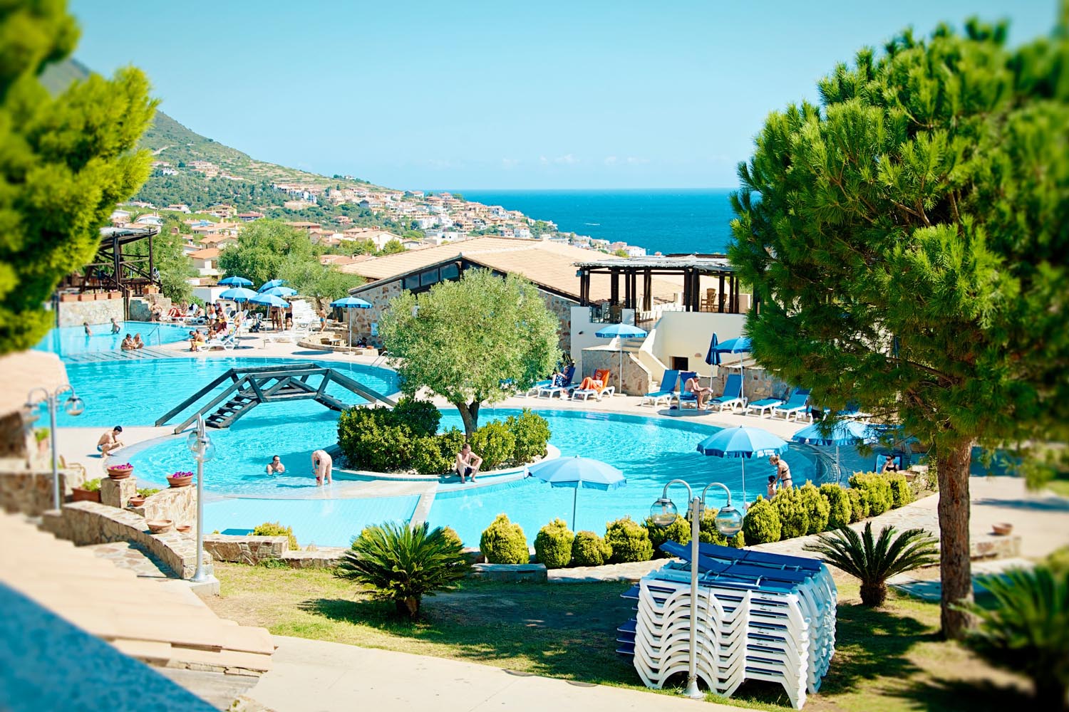 Panoramica piscina Club Esse Cala Gonone Beach Village