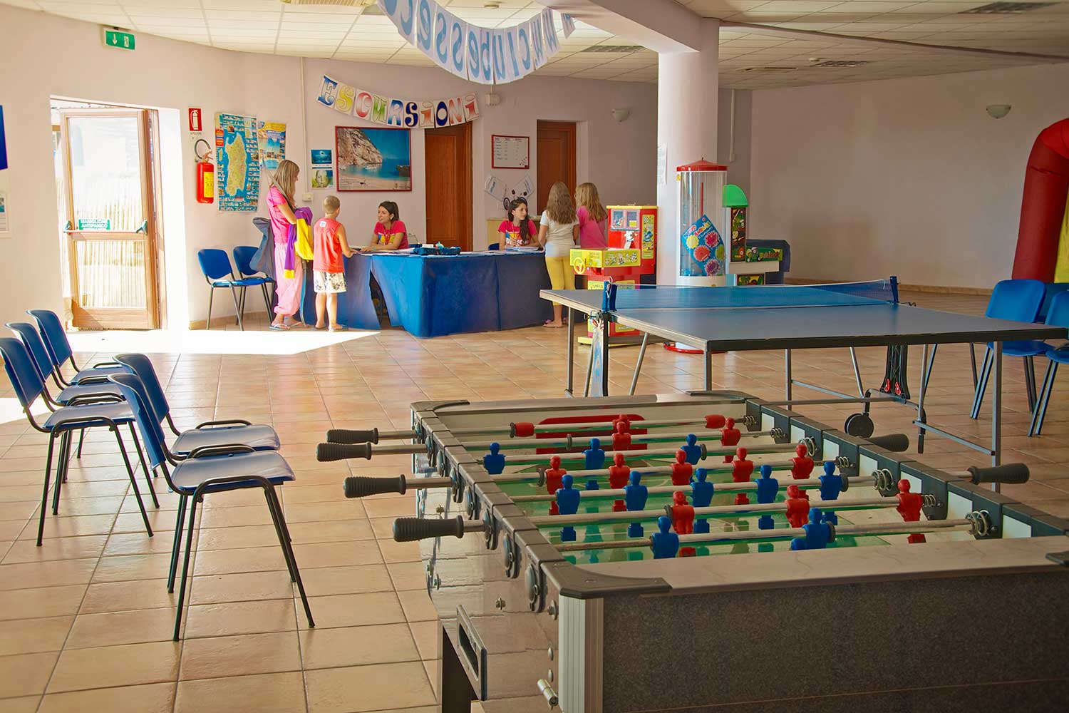 Interno Sala giochi Club Esse Cala Gonone Beach Village