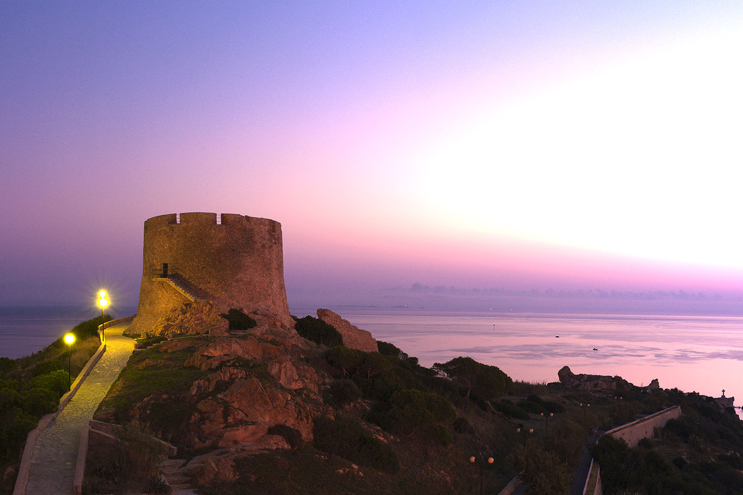 Panorama al tramonto Club Esse Gallura Beach Village